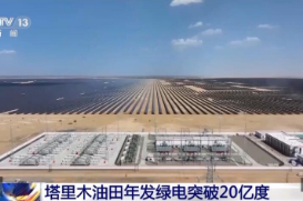 视频丨创历史新高塔里木油田年发绿电突破20亿度