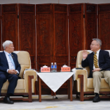 沈晓明会见旺旺集团董事长蔡衍明一行