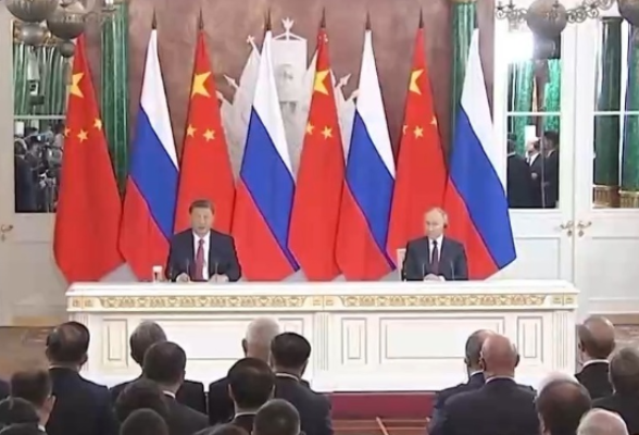 视频丨习近平同俄罗斯总统普京共同会见记者
