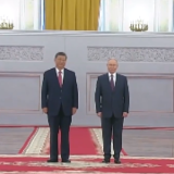 视频丨习近平出席俄罗斯总统举行的欢迎仪式