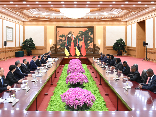 习近平会见莫桑比克总理莱维
