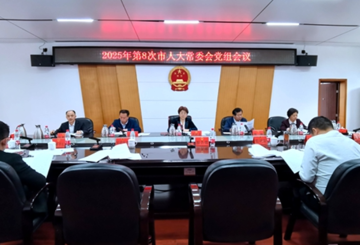 邵阳市人大常委会召开党组会议