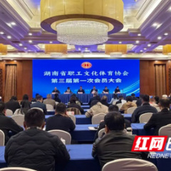 湖南省职工文化体育协会第三届第一次会员大会召开