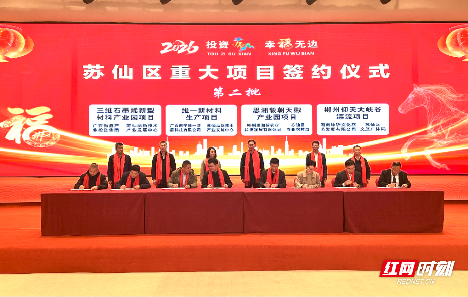 湘商归巢聚合力 苏仙签约启新篇