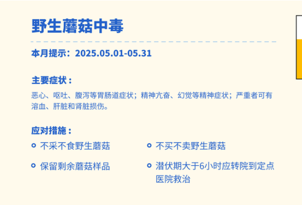 较高！湖南发布5月野生蘑菇中毒指数