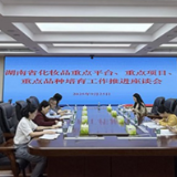 湖南省药品监管局召开化妆品重点平台、重点项目、重点品种培育工作推进座谈会
