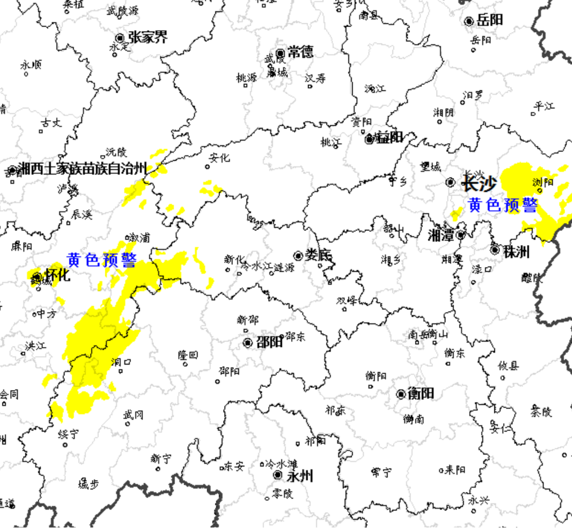 地灾预警！湘中、湘西南、湘东加强防范