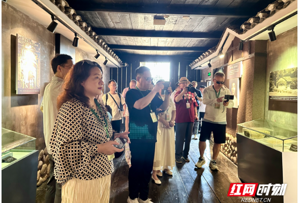 海外华文媒体走进益阳：在黑茶香与羽毛球拍中感知“山乡巨变”新故事