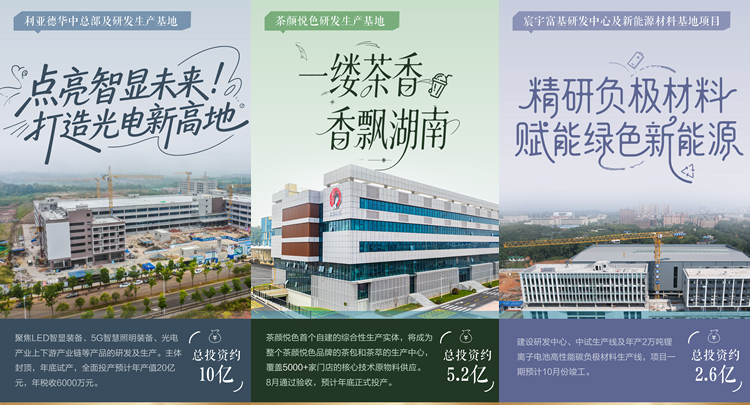 海报丨加速“上新”，看望城经开区重大项目建设火力全开！