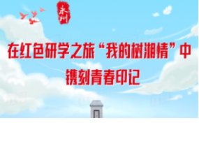 长图丨永州：在红色研学之旅“我的树湘情”中镌刻青春印记