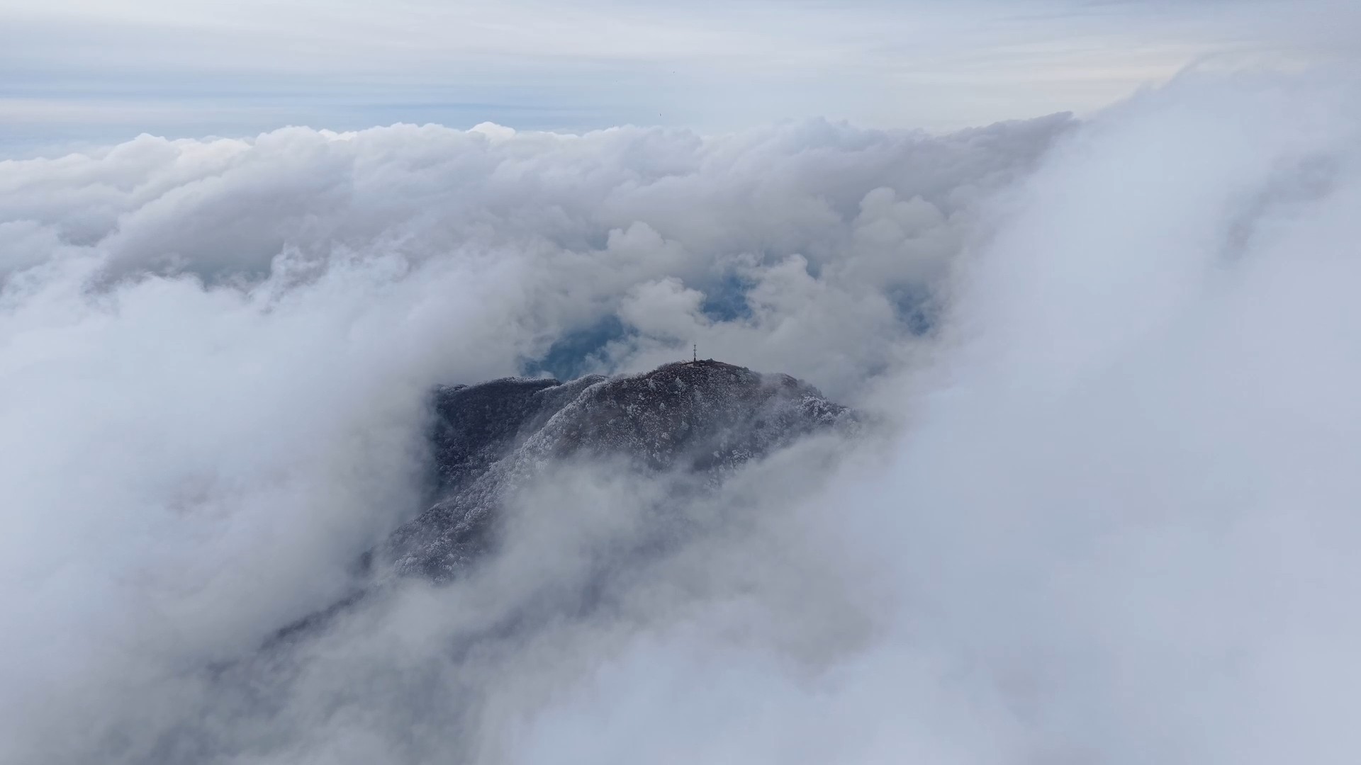 怀化:雾凇云海齐亮相