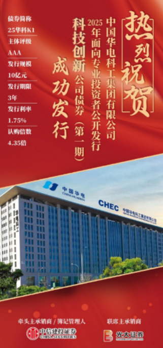 华电科工亮相上交所 首单科技创新债券成功发行