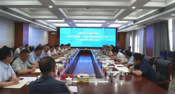 谈文胜专题调研城市地质与地质安全工作 筑牢城市发展根基