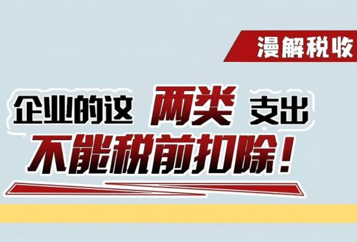 漫解税收丨提醒！企业的这两类支出不能税前扣除}
