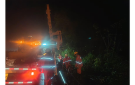 雨中协同十余小时 京港澳高速临长段多部门高效完成救援抢修