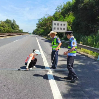 长沙广福管理所联合交通行政执法部门开展京港澳临长段中修工程安全检查