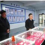 何朝晖到新化县调研电子陶瓷产业并征求对《政府工作报告（征求意见稿）》意见