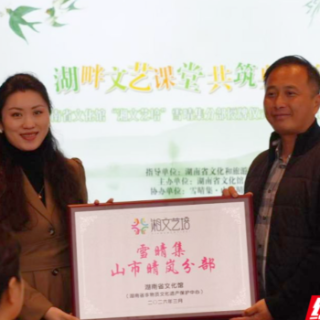 在洋湖湿地学中医、听古琴? “湘文艺培”雪晴集分部启用