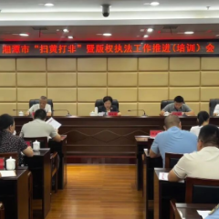 湘潭丨湘潭市“扫黄打非”暨版权执法工作推进(培训)会召开