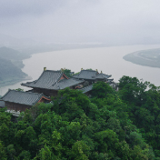 诗意湘潭丨烟雨昭山，一半青绿，一半仙