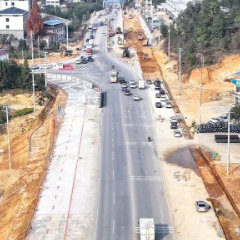 进度条刷新至95%，G354金口至冷井公路拓宽工程加速推进