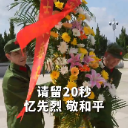 宜章县老兵赴烈士陵园祭扫 缅怀先烈 