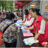 永兴县便江街道坳头上社区：安全宣传进商圈 织密防灾减灾与食安“防护网