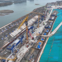 沅水桃源枢纽二线船闸工程全面复工 奋力冲刺2026年“开门红”