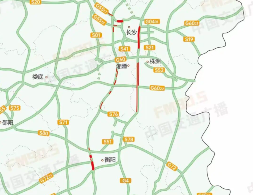 “五一”假期，湖南20处高速应急车道临时开放！