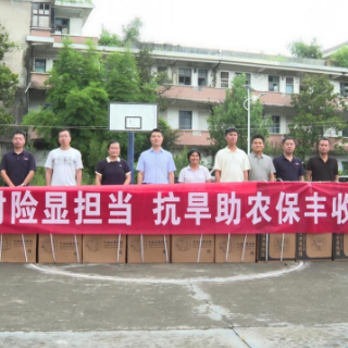 中华财险临武县支公司捐赠抽水泵助力农业生产