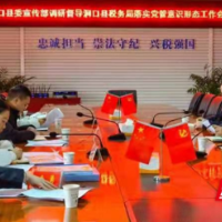 洞口县委宣传部督导调研县税务局意识形态工作