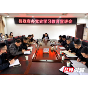 绥宁县政府办多措并举推进党史学习教育