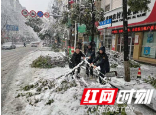 武冈迎春亭街道：齐心合力抗冰雪 筑起安全“暖心墙”