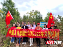 中国人寿邵阳分公司组织开展2022年春季义务植树活动