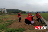 武冈市农业农村局组织群众建设幸福美丽院落