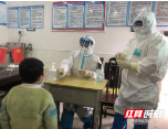 邵阳县金江乡中心学校开展全员核酸检测，筑牢校园疫情防控屏障