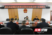 邵阳市人大常委会调度省人大会邵阳代表团全团建议协助办理工作