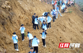 邵阳学院大学生志愿者开展公益植树活动