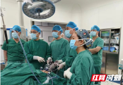 洞口县人民医院：女子肝脏长有巨大肿瘤 医生腹腔镜下精准切除