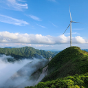 桂阳：风电场美如画