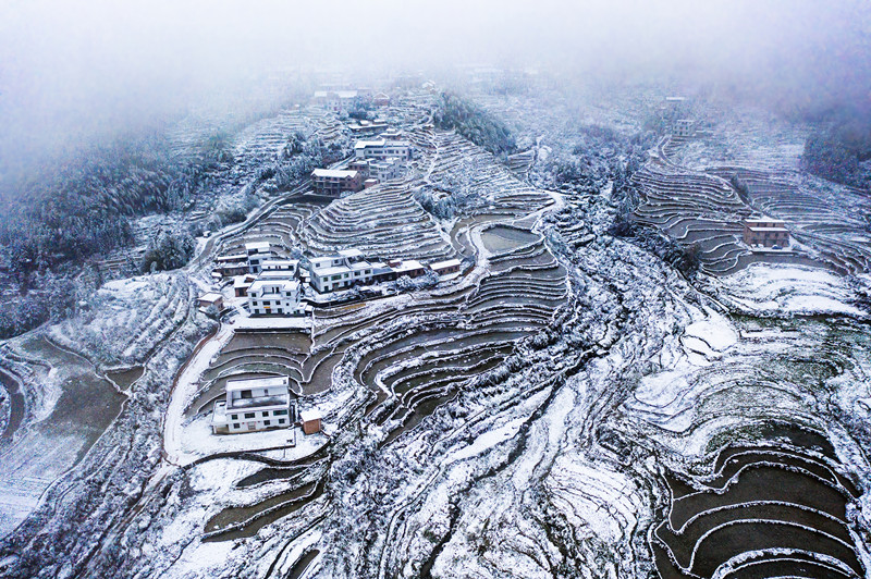 永兴大布江2022年的第一场雪