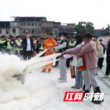 消防安全月 邵阳工业学校按下消防宣传启动键