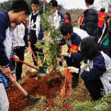 邵阳市第一中学举行2021年“我为绿化校园植棵树”义务植树活动