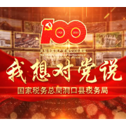 洞口税务：我想对党说