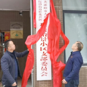 大祥区首个物业小区党支部挂牌成立