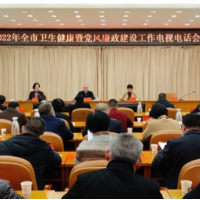 邵阳市召开2022年卫生健康暨系统党风廉政建设工作电视电话会议