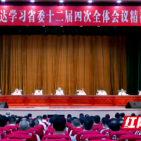 邵阳市委召开全市领导干部会议传达学习贯彻省委十二届四次全会精神