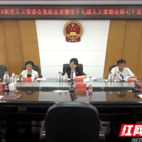 邵阳市人大常委会党组会议暨主任会议召开