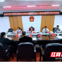 邵阳市人大常委会党组会议暨主任会议召开