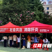 社会共治 消除肝炎——邵阳市疾控系统开展世界肝炎日宣传活动